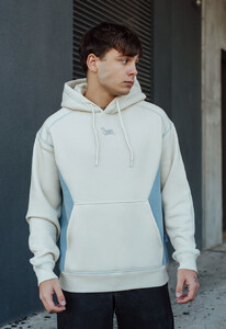 Фото - Двухцветное мужское худи Staff milk & blue logo fleece - Men box