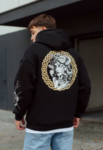 Фото - Худи со змеиным принтом Staff snakes oversize fleece - Men box