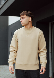 Фото - Базовый однотонный свитшот Staff beige basic fleece - Men box