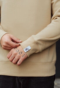 Фото - Базовый однотонный свитшот Staff beige basic fleece - Men box
