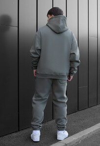 Фото - Теплый оливковый костюм Staff su olive oversize fleece - Men box