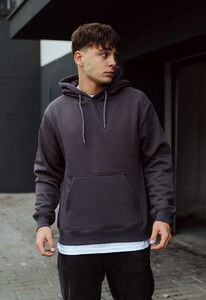 Фото - Худі сірого кольору Staff dark gray basic fleece - Men box