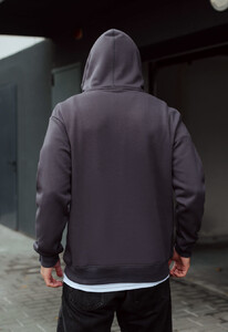 Фото - Худі сірого кольору Staff dark gray basic fleece - Men box