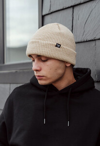 Фото - Повсякденна шапка бежевого кольору Staff 15 beige - Men box