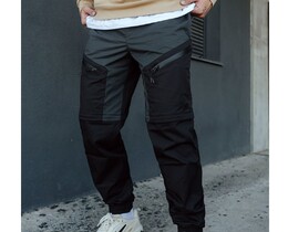 Фото - Двухцветные мужские штаны Staff fo black & gray - Men box