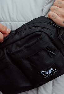 Фото - Черная поясная сумка с логотипом Staff ak black - Men box