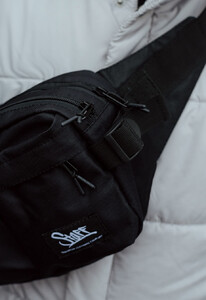 Фото - Черная поясная сумка с логотипом Staff ak black - Men box