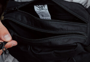 Фото - Черная поясная сумка с логотипом Staff ak black - Men box