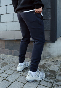 Фото - Зимние темно-синие спортивные штаны Staff navy logo fleece - Men box