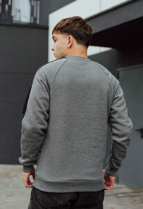 Фото - Серый мужской свитшот Staff dark gray melange line logo fleece - Men box
