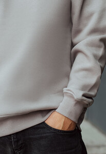 Фото - Серый мужской свитшот Staff gray oversize fleece - Men box