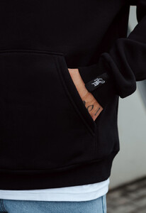 Фото - Базове оверсайз худі Staff black basic oversize fleece - Men box