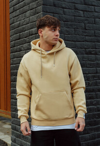 Фото - Тепле бежеве оверсайз худі Staff beige basic oversize fleece - Men box