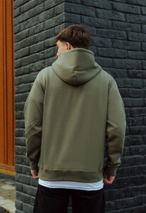 Фото - Худі кольору хакі утеплене Staff khaki basic fleece - Men box
