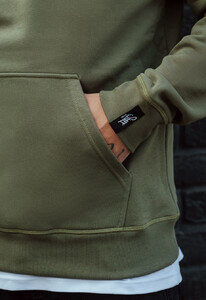 Фото - Худі кольору хакі утеплене Staff khaki basic fleece - Men box
