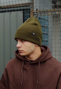 Фото - Чоловіча шапка кольору хакі Staff 11 long logo khaki - Men box