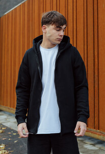 Фото - Флисовое черное худи Staff zip black - Men box