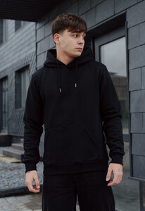 Фото - Утепленное черное худи Staff NBHD fleece - Men box