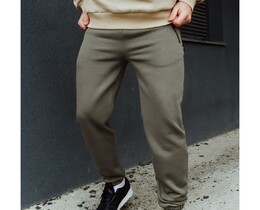 Фото - Теплые спортивные штаны цвета хаки Staff khaki fleece - Men box