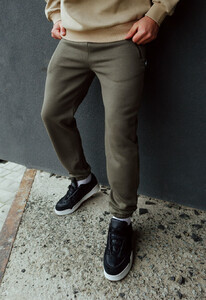 Фото - Теплые спортивные штаны цвета хаки Staff khaki fleece - Men box