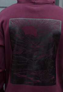 Фото - Темно-фиолетовое теплое худи Staff wanderlust fleece - Men box