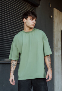 Фото - Зелена оверсайз футболка Staff green oversize - Men box