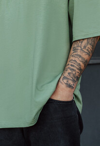 Фото - Зелена оверсайз футболка Staff green oversize - Men box