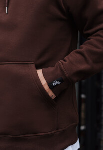 Фото - Зимнее худи коричневого цвета Staff brown basic fleece - Men box