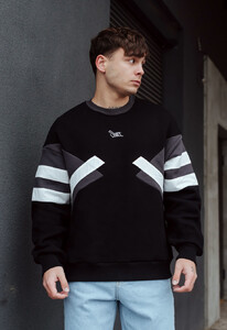 Фото - Зимний мужской свитшот Staff ryb 1 logo fleece oversize - Men box
