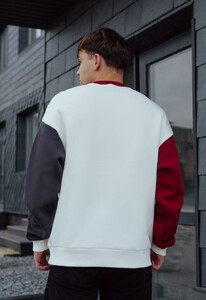 Фото - Теплый повседневный свитшот Staff logo 2 colors fleece oversize - Men box