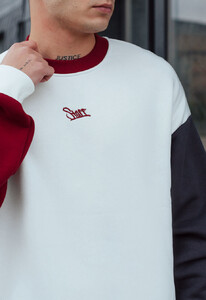 Фото - Теплый повседневный свитшот Staff logo 2 colors fleece oversize - Men box