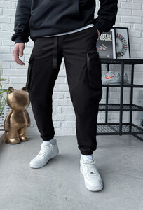 Фото - Повседневные штаны карго Staff cargo sj black - Men box
