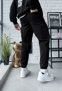 Фото - Повседневные штаны карго Staff cargo sj black - Men box