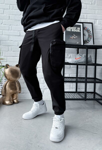 Фото - Повседневные штаны карго Staff cargo sj black - Men box