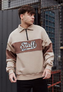 Фото - Брендированный оверсайз свитшот Staff kr oversize fleece - Men box