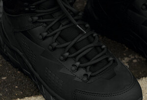 Фото - Однотонные черные зимние кроссовки Staff all black - Men box