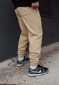 Фото - Бежеві теплі спортивні штани Staff pa beige fleece - Men box
