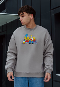 Фото - Унисекс свитшот с симпсонами Staff family oversize fleece - Men box