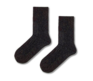 Фото - Зимние шерстяные носки SOX Warm меланж темно-коричневый - Men box