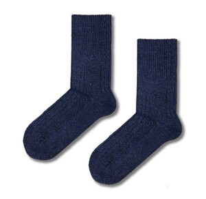 Фото - Носки зимние SOX Warm цвета темно-синий меланж с узором - Men box