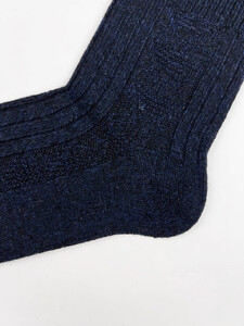 Фото - Носки зимние SOX Warm цвета темно-синий меланж с узором - Men box