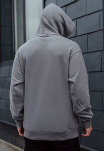 Фото - Базовое серое мужское худи Staff gray basic oversize fleece - Men box