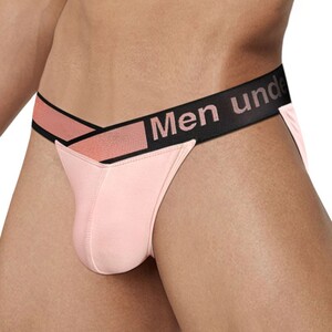 Фото - Эротические трусы танга от бренда Pump розового цвета - Men box