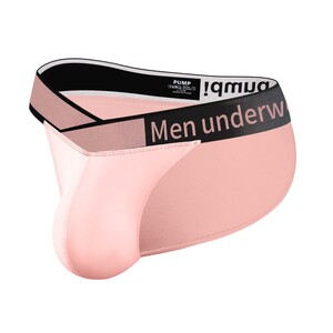 Фото - Эротические трусы танга от бренда Pump розового цвета - Men box