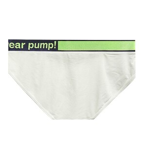 Фото - Чоловічі бріфи Pump сірого кольору із салатовою резинкою - Men box