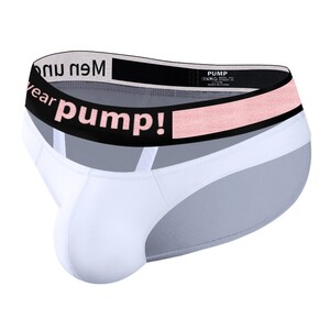 Фото - Чоловічі бріфи з незвичайними вирізами Pump білого кольору - Men box