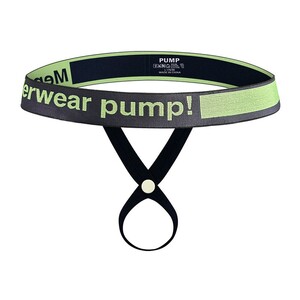 Фото - Мужские эротические трусы от бренда Pump зеленого цвета - Men box
