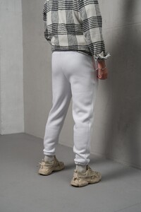 Фото - Зимові чоловічі штани Intruder Fleece білі з тринитки - Men box