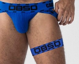 Фото - Стрічка на ногу для чоловіків від бренду 0850 синього кольору - Men box