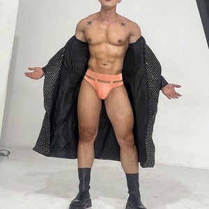 Фото - Мужские брифы от бренда Adannu персикового цвета - Men box
